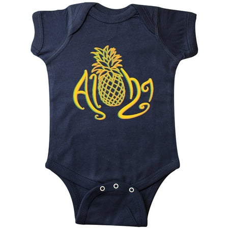 

Inktastic Aloha- with multicolor yellow pineapple Gift Baby Boy or Baby Girl Bodysuit