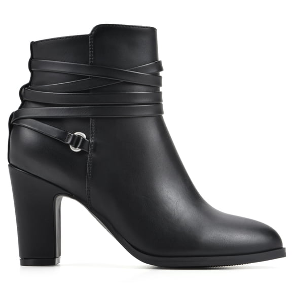WHITE MOUNTAIN Women's Shoes Teaser Block Heel Bootie
