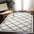 thumbnail image 5 of SAFAVIEH Machine Washable Rug Indoor/Outdoor Bermuda Collection - Bermuda Corie Geometric Quatrefoil Indoor/Outdoor Area Rug Light Blue/Ivory, 6'7" x 6'7" Round, 5 of 5