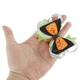 thumbnail image 4 of Unique Bargains 1 Pc Duckbill Clip Halloween Multi-layered Hair Clip for Women Green Black, 4 of 5
