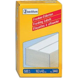 Zweckform 3440 Franking Label Double