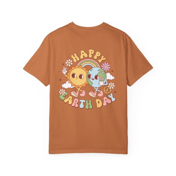 Retro Earth Day Comfort Colors Front/Back Unisex Shirt