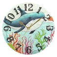thumbnail image 5 of Whale Waterweed Fish 10 inch Wall Clocks Non Ticking Easy to Read Battery Decorative for Home Bathroom Kitchen Bedroom Living Room, 5 of 8