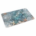 thumbnail image 2 of Blue Turtle Coastal Door Mat&nbsp;Indoor Outdoor Entrance, Non Slip Rug for Kitchen Bathroom Entryway Rug, Summer Beach Ocean Starfish Coral Washable Doormat Floor Mat for Office 24x36 Inch, 2 of 8