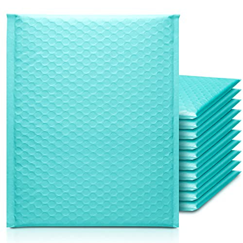 Teal Large Durable Padded Envelopes 25 Pack Shipping Envelopes Bags for Mailing/ Packaging/ Delivering KeePack Poly Bubble Mailers 8.5x12 Inch 