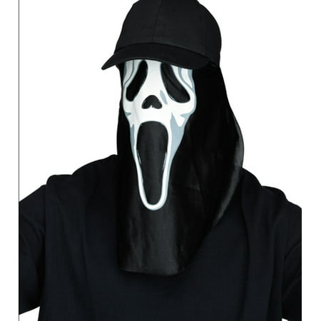 Ghost Face Creature Cap Scream 4 Halloween Costume Accessory Adult
