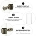 thumbnail image 3 of MasteelfCA 4pcs Acrylic Door Pull Knobs Multifunctional Cabinet Handles Drawer Pulls, 3 of 8