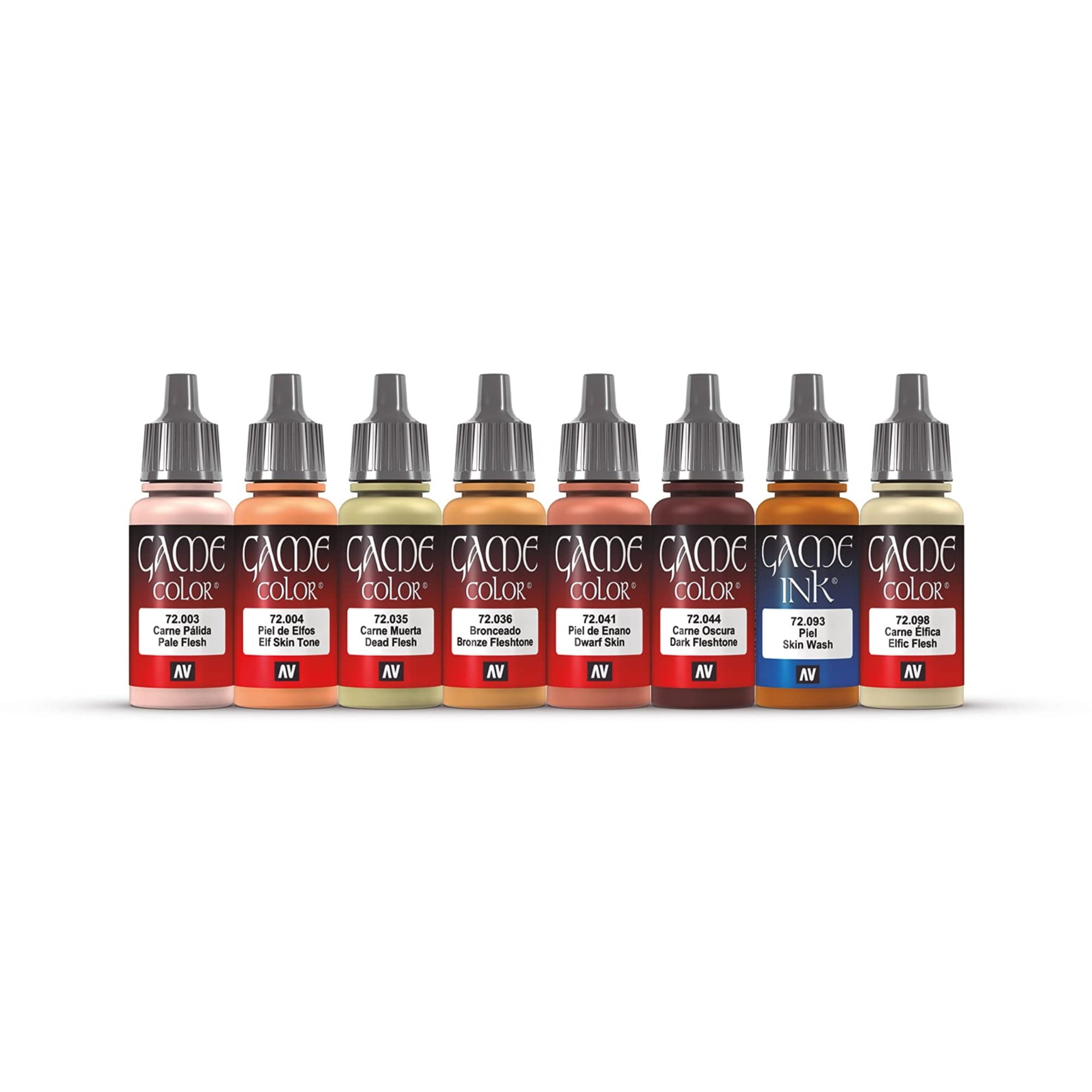 Acrylicos Vallejo VJP72295 MC Skin Tones Paint - Set of 8