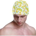 thumbnail image 2 of FYBTO Swimming Cap Yellow Watermelon Unisex Adult FYBTO Polyester, 2 of 4