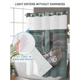thumbnail image 4 of No Hook Shower Curtain with Snap in Liner,Vintage Farmhouse Green Board Waterproof Bath Curtain Double Layers with See Through Top Window,Funny Quote Seamless Hotel Shower Curtains 60x72in, 4 of 9