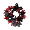 thumbnail image 5 of Candle Rings Wreaths Halloween Farmhouse Home Candle Holder Decorative Rings Red, 5 of 10