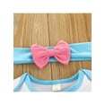 thumbnail image 3 of Mialoley Baby Girl Clothes Hairband Set, Birthday Print Romper Bow Headband, 3 of 8