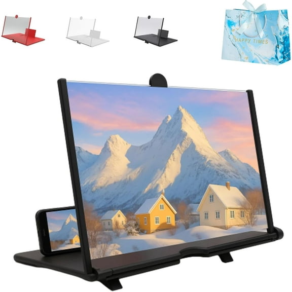 2025 Upgraded HD Screen Magnifier for Cell Phone, Pocket Cinema 3D Portable Foldable 10"-18" Pull Out Phone Screen Amplifier, Adjustable Angle Design, for Movies,Videos, Gaming