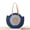 Blue, variant on Yoyauz Women's Grass Woven Beach Bag - Women's Beach Handmade Woven Handbag, Summer Mesh Hollow Shoulder Bag, Suitable for Holidays