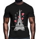 thumbnail image 2 of Camisetas casuales de manga corta con estampado de amor para hombre, camisetas gráficas para el Día de San Valentín, 2 of 8