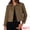 Brown, variant on DARING DIVA Women's Faux Suede Long Sleeve Button Down Short Jacket Coat S Brown