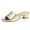 golden, variant on Women Mesh Slip-On Sandals — Square-Toe, Open-Toe, Block-Heel Slides