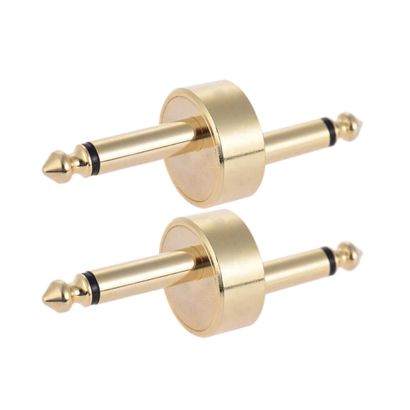 Labymos 2 Pack 1/4 Inch 6.35mm Z Type Guitar Effect Pedal Coupler Connector Guitar Pedal Board Accessory
