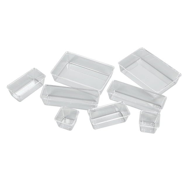Conteneur de Rangement en Plastique, Boîte de Rangement en Plastique Transparent Boîte de Rangement en Plastique Transparent Organisateur Transparent Efficacité Maximale