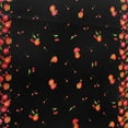thumbnail image 3 of Cotton Tablecloth Fruits Print Apples and Cherries Border Black, 3 of 4