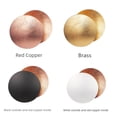 thumbnail image 2 of Lámpara de pared de diseño italiano para mesita de noche de dormitorio, lámpara de ambiente de pasillo de lujo con luz de eclipse lunar estilo nórdico moderno, 2 of 5