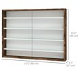 thumbnail image 3 of HOMCOM 5-Storey Wall Shelf Display Cabinet, Shot Glass Display Case, 3 of 10
