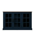 thumbnail image 4 of Twin Star Home 55" Two Tone Sideboard with Window Pane Glass Doors and Adjustable Shelves, 4 of 8