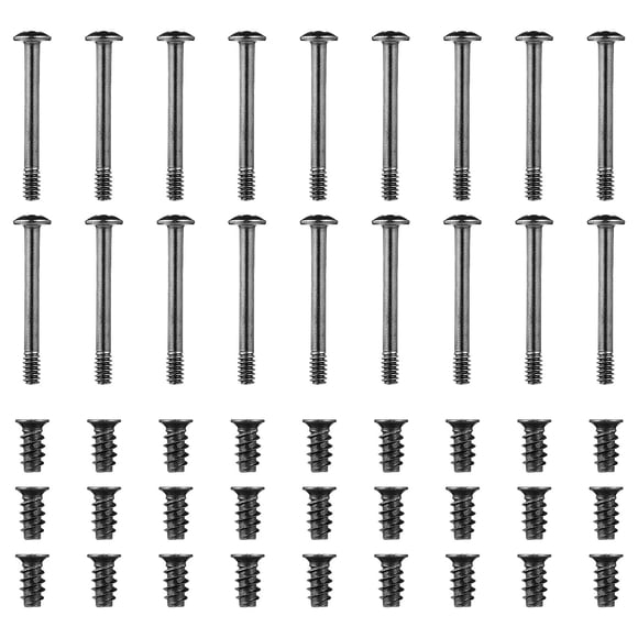 KAKOWELY Juego de 60 tornillos metálicos para ventilador de carcasa de ordenador, tornillos largos y cortos, tornillos para ventilador de refrigeración