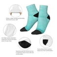 thumbnail image 5 of Pofeuu Blue And Turquoise Print 30cm Socks, Adult Running Hiking Socks for Youth and Adult, 5 of 7