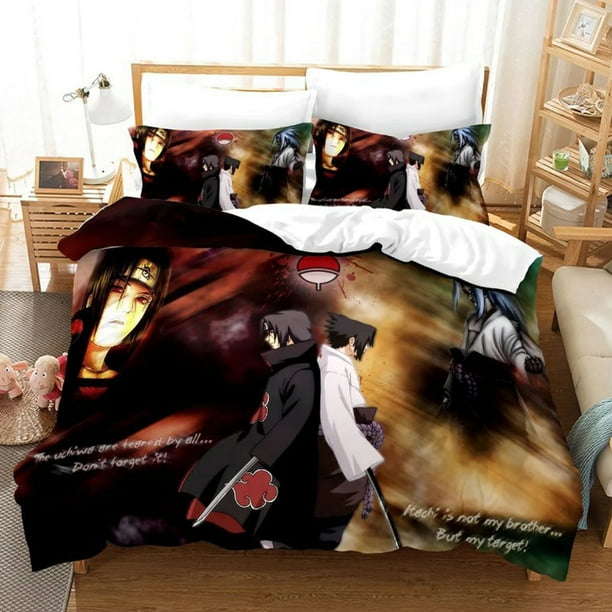 Novelty Anime Naruto Bedding Bed Set Twin Full Queen King Size Itachi