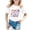 White, variant on shqvo Girls Tops 5t 100 Days Of School Print Short Sleeve T-Shirts School Spirits Trendy Cute Tops for Teen Girls Toddler Clothes for Girls