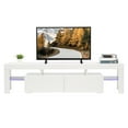 thumbnail image 6 of Ktaxon Modern LED TV Stand for up to 80'' TVs, Unit Cabinet Stand with 2-Drawers, White, 6 of 8