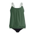 thumbnail image 4 of Trajes de Baño de Corte Alto para las Mujeres sin Mangas Sólido Empuje-Up Acolchado Traje de Baño Set, Ropa de Playa Sexy con Almohadilla de Pecho, Verano de Poliéster, 4 of 4