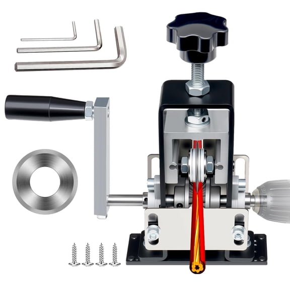 DEXIMRO Manual Wire Stripping Machine Gauge Wire 0.06-1 inches,Scrapping Copper Wire Peeler Machine,Drill Powered Hand Crank Wire Stripper Tool for Scrap Copper Recycling