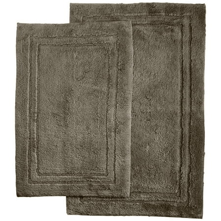 Superior Luxurious Cotton Non-Skid 2Pc Bath Rug Set