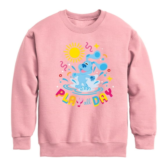 Blue's Clues & You! - Play Day - Summer Fun - Toddler & Youth Crewneck Fleece Sweatshirt