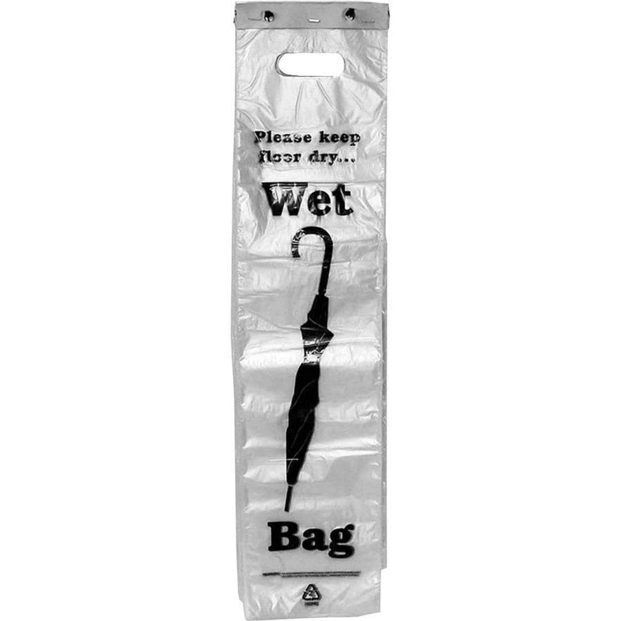 Tatco Wet Umbrella Bag, 7w x 31h, Clear, 1000/Box