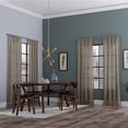 Clean Window Subtle Foliage Recycled Fiber Sheer Curtain Panel , 50