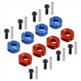 thumbnail image 2 of 4 Pcs Aluminum 5mm Thickness Wheel Hex 12mm Drive Hub with Pins Screws for RC Car Crawler Trucks Slash, 2 of 8
