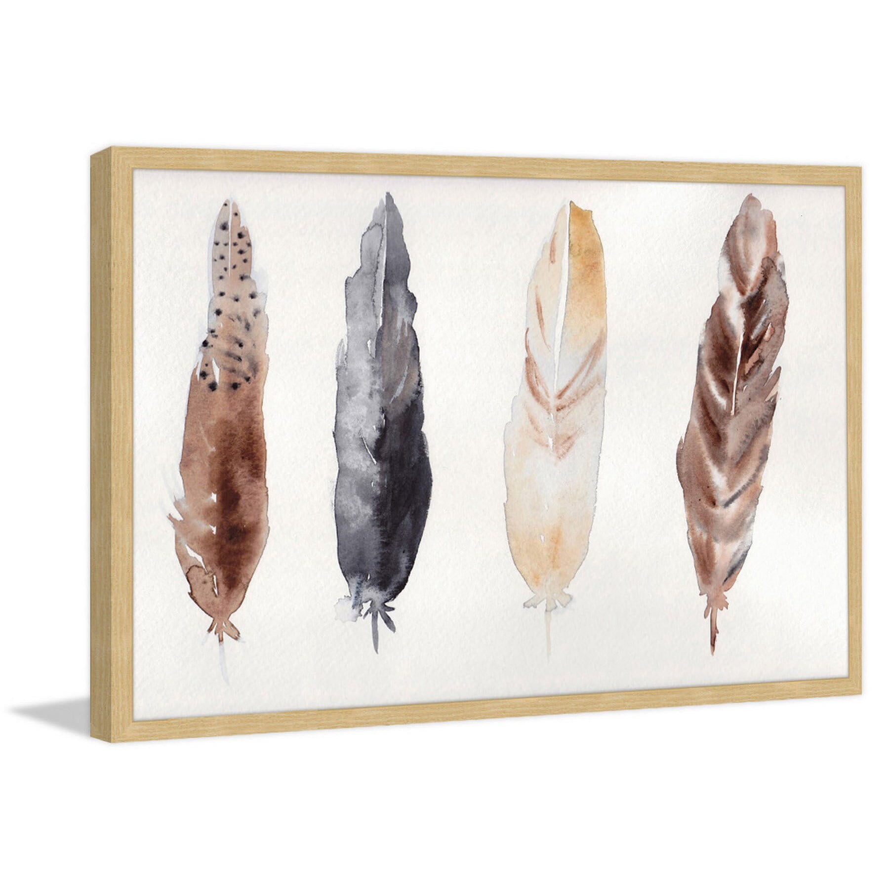 "Feathers" Framed Painting Print