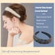 thumbnail image 5 of Sonducket Diademas con cuentas de cristal con purpurina, tocado de punto Flexible para el cabello, tocado para mujer, fiesta, colorido brillante Accesorio para el cabello negro colorido Sonducket AP010971-10B, 5 of 5