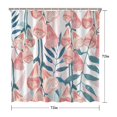 thumbnail image 5 of Artistic Country Farmhouse Shower Curtain 72x72, Rustic Bloom and Botanical Print, Bright Polyester Fabric with Rings, 5 of 5