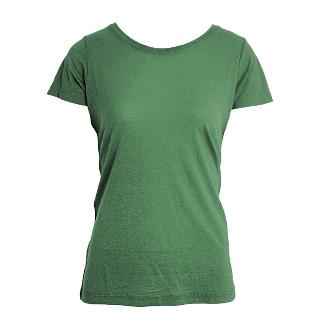 Nakedshirt - Camiseta Triblend modelo Nancy para mujer (Hierba vintage)