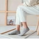 thumbnail image 4 of Calcetines Cortos Blancos Negros Grises Tipo Tines 10 Pares, 4 of 5