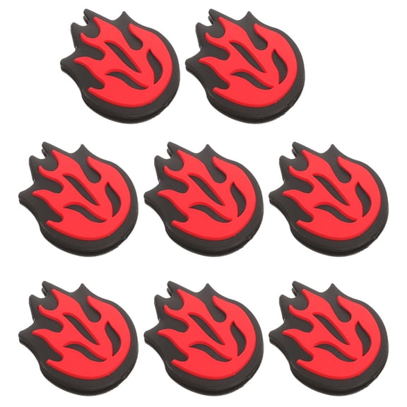 AURARMLET 8Pcs Tennis Vibration Dampeners Red Silicone Shock Absorbers Decorative Racket Accessories