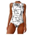 thumbnail image 2 of Tejiojio Clearance Sale Women's Swimsuit Ladies Summer Swimsuit Female Two-piece Bikini Funny Concise Swimsuit, 2 of 4