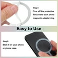 thumbnail image 3 of 4Pcs Magnetic Adapter Ring, Wireless Charger Conversion Kit, Flash Blue, 3 of 7