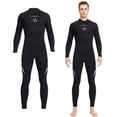 thumbnail image 3 of Traje de neopreno de 3 mm de longitud completa para adultos, traje de neopreno de una pieza para surf y buceo, resistente a las erupciones. Hombres 2XL, 3 of 9