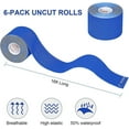 thumbnail image 2 of Muscle Exercise Tape Breathable Elastic Waterproof 5cm*5m (black, 6 Rolls), 2 of 5