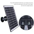 thumbnail image 3 of Cámara Panel solar Cargador para seguridad 30W Micro USB/USB-C/DC5521 360 ° Montaje ajustable 9.8 pies Cable carga compatible con Eufycam/Wyze Cam, 3 of 9